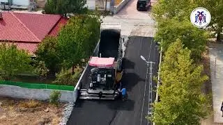 Kavakyolu Yerleşkesi sfalt serim &ccedil;alışması. 17.10.2025
