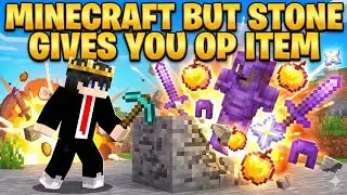 MINECRAFT BUT STONE GIVE ME OP ITEMS||  IN MOBILE||
