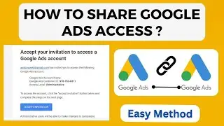 How To Share Google Ad Account Access | How To Share Google Ads Access | PDK