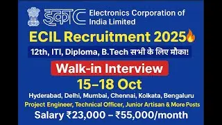 ECIL Recruitment 2025 &ndash; Walk in for 90 Project Engineer, Technical Officer & Other Posts on Contract