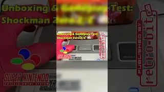 Shockman Zero Unboxing & Gameplay Test 2/2 #retrobit #snes #superfamicon #retro #testing #nintendo