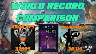 Trials Rising - World Record Comparison - Raon GT4 vs HeliummWTF - Frozen Fjord - Trials Records