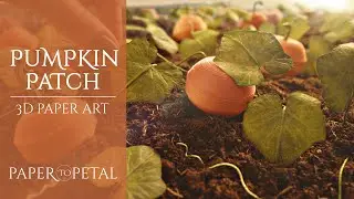 Autumn in the Pumpkin Patch - 3D Paper Art - Relaxing Art