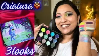 LADYBUG GLOW CRIATURA EYESHADOW PALETTE | 3 LOOKS AND REVIEW | SMITHY SONY