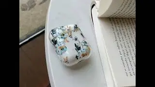 Watercolor floral hard cover for Apple Airpods case
