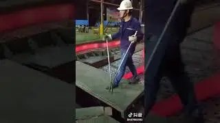 Chinese steel mill worker