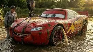 ASMR Car Restoration! Full Restoration Lightning McQueen 2012 from Total Disrepair to Looking New