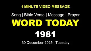 Word Today-1981 | Bro RSV | One-Minute Video Message (Malayalam) | 30 December 2025
