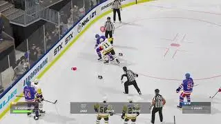 NHL&reg; 21 Big Hit Leads to fight One  Punch K O
