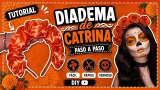 Diadema de catrina | ‪‪‪ @RamosdeEnsueño | Te enseño a hacerlo FÁCIL y RÁPIDO