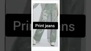 stylish printed jeans | stylish design jeans #stylishjeans #jeans