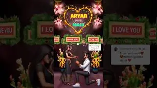aryan mahi name video|| a n name status #akmvieditor15