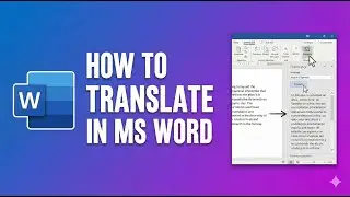 How to translate in MS Word? #translation