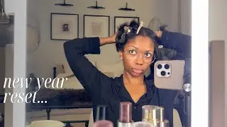 $50 Hair Routine | New Year Refresh Vlog | Cleaning, Declutter, Setting Routines | Niara Alexis
