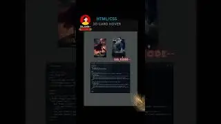 #3D CARD HOVER Using HTML And CSS#coding