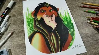 I draw Scar (The Lion King). / Рисую Шрама ( Король Лев ).