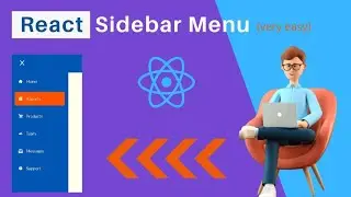 React Sidebar Navigation Menu (Very Easy)#react #reactjs