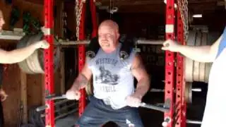 Al Dawson 800lb Safetybar low box squat