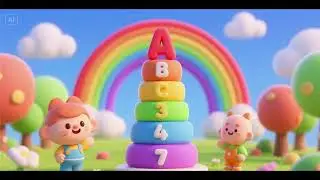 Rainbow ABC Tower Counting Fun | Alphabet and Numbers Song for Kids | Nursery Rhymes & Kids Songs