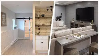 75 Gray Floor Basement With Gray Walls Design Ideas You'll Love 🌈