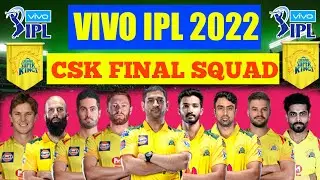VIVO IPL 2022 : CSK FULL SQUAD | Chennai Super Kings new Squad 2022 | Indian Premier league 2022