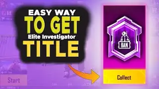 Get Easily elite investigator title in PUBGM/BGMI | How to get elite investigator title |Pubg mobile