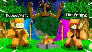 5 NIGHTS at SIREN HEAD's HOUSE With GIRLFRIEND and NOOB! (Minecraft)