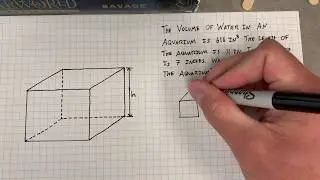 Finding a Missing Dimension using volume