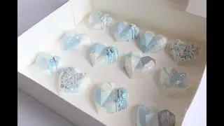 How to Make Geo Cake Hearts Tutorial with Written Instructions