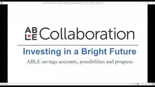 ABLE Collaboration Spotlight Webinar