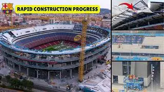 Camp Nou Rebuild Surging Ahead! 😱 Massive Structural Progress Across the Stadium