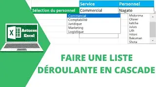 Comment créer une liste déroulante dépendante d'une autre (en fonction d'une autre)