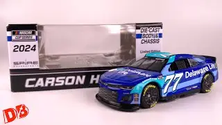 2024 CARSON HOCEVAR DELAWARE LIFE CHEVY CAMARO DIECASTBUFFET NASCAR DIECAST CHASSIS REVIEW 1/64