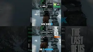 Intel U9 285k vs Intel i9 14900k Benchmark 1080p | 2K | 4K - The Last of Us Part 2