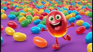 Fall Guys Jelly Bean Fell Off the Giant Spinner | Nursery Rhymes for Kids & Baby Songs