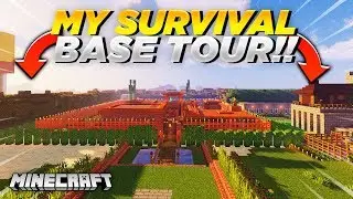 My EPIC! Minecraft Survival Base Tour (hardcore survival)