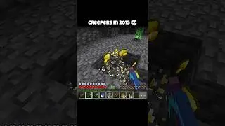 Creepers In 2025 🥰 Vs 2015 💀 #minecraft