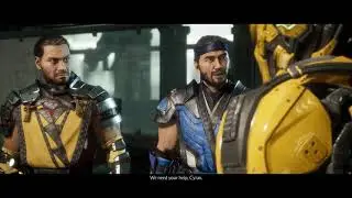 Mortal Kombat 11 - 4 Fire and Ice: Cyrax Helps Subzero and Scorpion, Sektor Attacks Cutscene (2019)