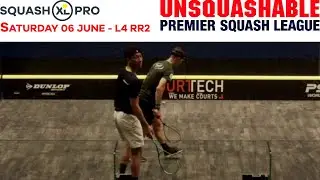 SQUASH MATCH - UNSQUASHABLE PREMIER LEAGUE | JOEL ARSCOTT v LEO FATIALOFA