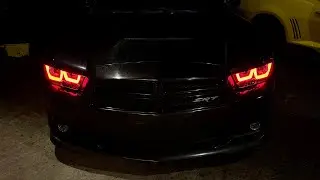 Установка новых фар на мой Dodge Charger SRT8 Spec-D 2014 года с RGB-подсветкой дневных ходовых о...