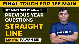 Previous Year Exam Questions on Straight Line | Mathematics | JEE Main 2023 | Pawan Sir  @cpkota