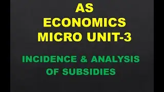 UNIT 3 GOVT MICRO ECONOMIC INTERVENTION [PART 4 of 9]