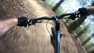 Riding berms and rollers at the top of Black hawk