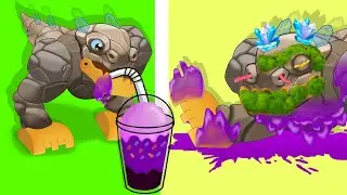 My Singing Monsters | T-Rox Using Grimace Shake and therapeutic journey for my singing monsters