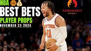 12-5 RUN! NBA 🏀💰 BEST BETS & PLAYER PROPS 11.23 ✅️ #NBA #4fiddy1 🔥📚