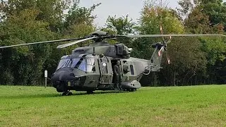 Hubschrauber NH90 mit Würstchen Für die Kinder von der Spielwiese 29. September 2025