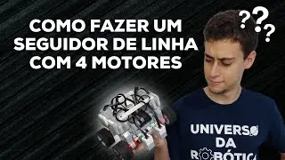COMO FAZER UM SEGUIDOR DE LINHA COM 4 MOTORES | ROBÓTICA LEGO | ROBÓTICA EDUCACIONAL | COMPETIÇÕES