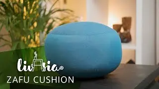livasia handy, monochromatic zafu cushion with kapok filling