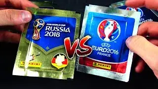 PANINI WM 2018 vs EM 2016 UNBOXING BATTLE 😱🔥