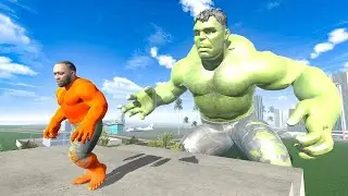 Franklin Become Red Hulk To Kill Green Hulk - INDIAN BIKE DRIVING 3D